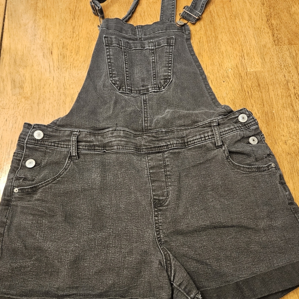WallFlower Womens Black Shortalls Juniors XL - Picture 7 of 7